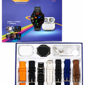 SMART WATCH Q18 7IN1 Bluetooth Calling Smart Watch with 7 Interchangeable Straps – MR Electro Pakistan