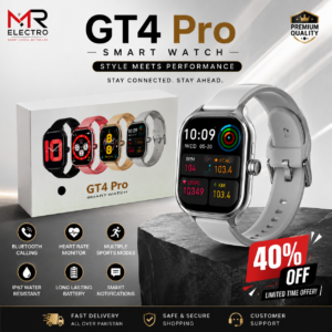 SMART WATCH GT4 PRO Bluetooth Calling Fitness Smartwatch with HD Display – MR Electro Pakistan