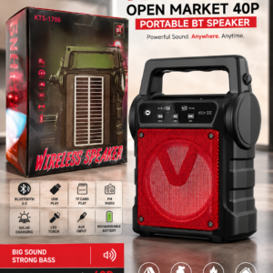 BT Speaker KTS1706 Open Market 40P Portable Bluetooth Speaker | MR Electro Pakistan